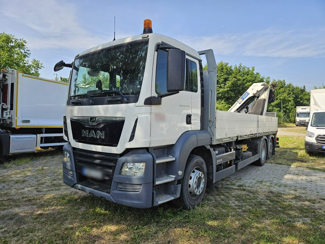 MAN TGS 26.430 6x2-4 BL TGS 26.430 6x2-4 BL, Lenk-/Liftachse, Heckkran HMF 3220K3, Funk - Other machinery: picture 1 MAN TGS 26.430 6x2-4 BL TGS 26.430 6x2-4 BL, Lenk-/Liftachse, Heckkran HMF 3220K3, Funk - Other machinery: picture 1