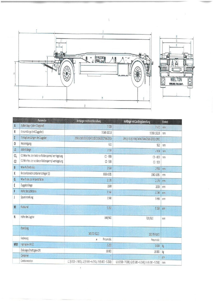 PS2H M3 PS2H M3 Schlitten-Abrollanhänger - Roll-off/ Skip trailer: picture 4 PS2H M3 PS2H M3 Schlitten-Abrollanhänger - Roll-off/ Skip trailer: picture 4