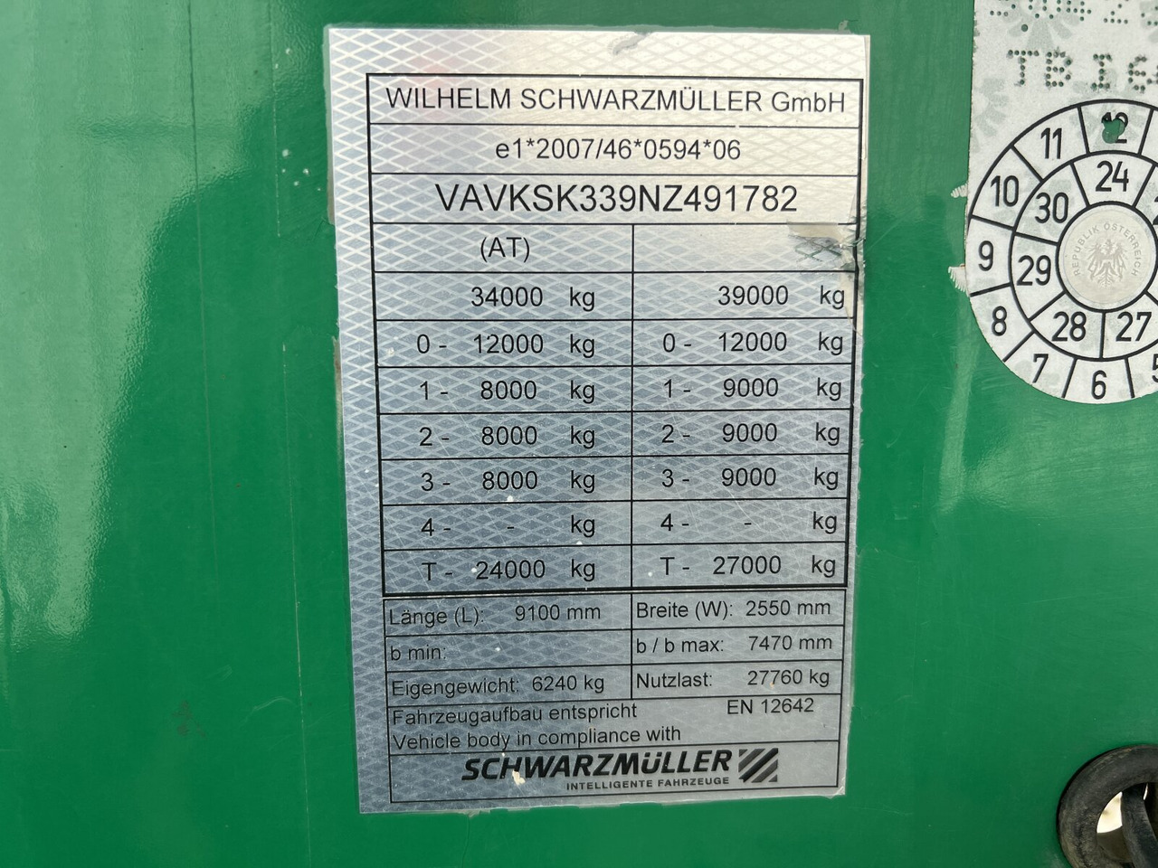 Semi-trailer Schwarzmüller K-Serie Kippauflieger K-Serie Kippauflieger, Hardoxmulde ca. 25m³, 2x Liftachse: picture 11 Semi-trailer Schwarzmüller K-Serie Kippauflieger K-Serie Kippauflieger, Hardoxmulde ca. 25m³, 2x Liftachse: picture 11