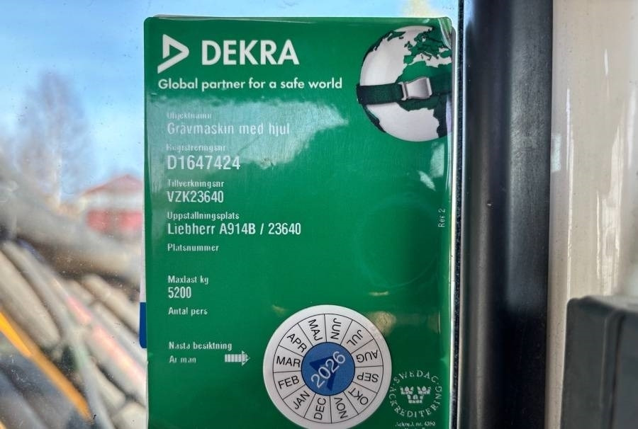 Wheel excavator Liebherr A 914 Litronic A2-PL Tiltrotator 30Km/h: picture 21 Wheel excavator Liebherr A 914 Litronic A2-PL Tiltrotator 30Km/h: picture 21