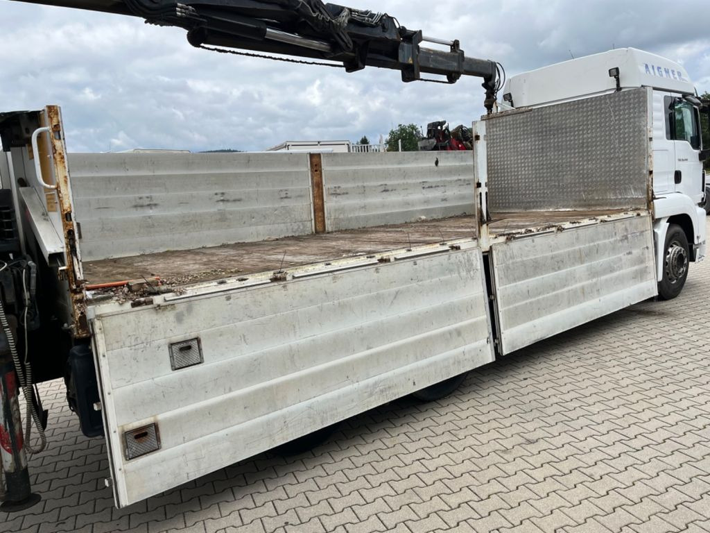 Dropside/ Flatbed truck, Crane truck MAN TGS 26.440 Baustoff mit HIAB XS 166 Kran: picture 11