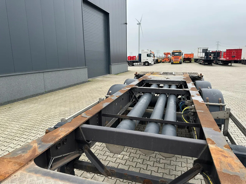 Container transporter/ Swap body semi-trailer Burg 20FT ADR (EX/II, EX/III, FL, AT) Chassis, leeggewicht: 3.690kg, SAF INTRADISC, 2x Liftaxle, NL-chassis, APK: 08-2025: picture 19