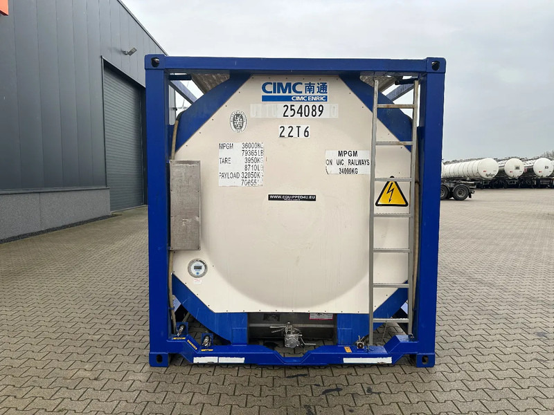 Storage tank for transportation of chemicals CIMC 20FT ISO, 25.060L / 1-COMP / 3 BAFFELS / T11 / 4 manholes / ADR valid until 10/2027: picture 6