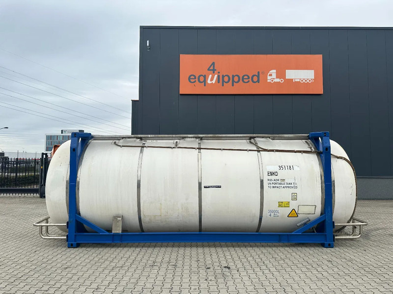 CIMC 20FT SWAP 35.040L, 4 baffles / 5 holes / T11 / 5Y-test valid till 08/2027 - Tank container: picture 2 CIMC 20FT SWAP 35.040L, 4 baffles / 5 holes / T11 / 5Y-test valid till 08/2027 - Tank container: picture 2