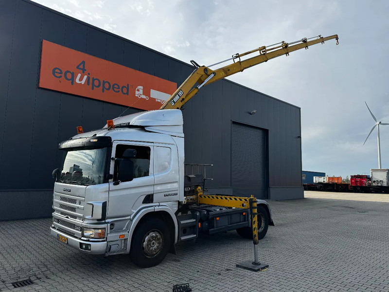 Scania P114-340 + HIAB 19-5 crane + remote / Euro-3 / 3 pedals / NL-truck / APK: 12-2025 - Crane truck: picture 2 Scania P114-340 + HIAB 19-5 crane + remote / Euro-3 / 3 pedals / NL-truck / APK: 12-2025 - Crane truck: picture 2