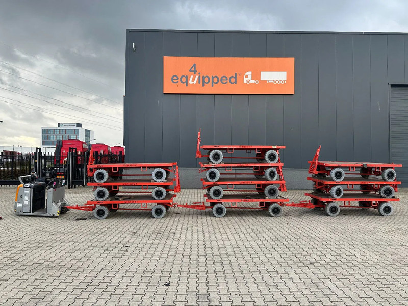 Still + 9x 2016 MAFI double-steered and connectable heavy-duty trailers with 6000kg loading capacity - Dropside/ Flatbed trailer: picture 1 Still + 9x 2016 MAFI double-steered and connectable heavy-duty trailers with 6000kg loading capacity - Dropside/ Flatbed trailer: picture 1