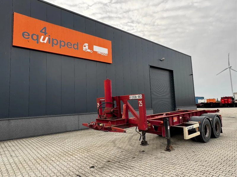Van Hool 2 AXLE 20FT TIPPING-CHASSIS, TWIN-TIRES, BPW + DRUM - Container transporter/ Swap body semi-trailer: picture 1 Van Hool 2 AXLE 20FT TIPPING-CHASSIS, TWIN-TIRES, BPW + DRUM - Container transporter/ Swap body semi-trailer: picture 1