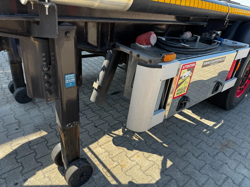 Container transporter/ Swap body semi-trailer Van Hool 20FT, 66°/380V Tipping-chassis, ADR (EX/II, EX/III, FL, OX, AT), SAF, 2 liftaxles: picture 10