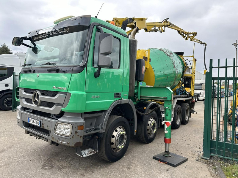 Mercedes-Benz ACTROS 3241 8x4 PUMI PM M 21-3 (21m) Putzmeister - *238.000km* / 1586H - EPS - BLADVERING / NAAFREDUCTIE - Concrete mixer truck: picture 4 Mercedes-Benz ACTROS 3241 8x4 PUMI PM M 21-3 (21m) Putzmeister - *238.000km* / 1586H - EPS - BLADVERING / NAAFREDUCTIE - Concrete mixer truck: picture 4