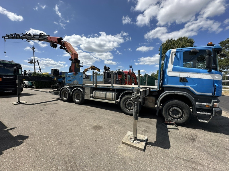Dropside/ Flatbed truck, Crane truck Scania G440 8x4 PRITSCHE + (25m!) KRAN PALFINGER PK78002 SH G 8x + WINCH - PLATFORM 6m25 - SCHALT - AP ACHSEN - BLATT - EURO 5 - BELGISCHE: picture 18