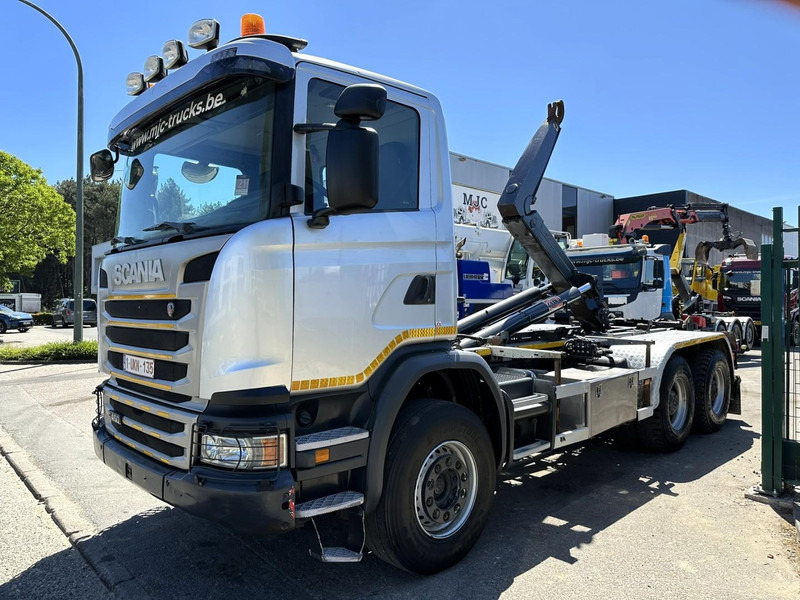 Scania G450 6x4 HOOKLIFT AJK 20T - 5760mm - 3m90 WB - HUB REDUCTION / STEEL SUSP. - EURO 6 - BE TRUCK - Hook lift truck: picture 3 Scania G450 6x4 HOOKLIFT AJK 20T - 5760mm - 3m90 WB - HUB REDUCTION / STEEL SUSP. - EURO 6 - BE TRUCK - Hook lift truck: picture 3