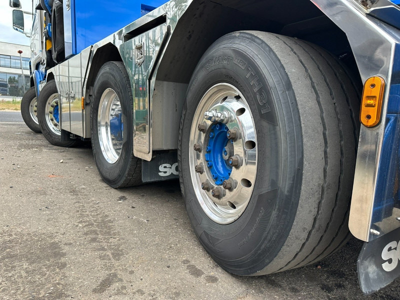 Crane truck Scania R500 8x2 + CRANE 100Tm! PALFINGER PK100002 G 8x + 1 ME - RETARDER - ALCOA DURA BRIGHT - LIFT + STEERING - 5/6 HYDR F - TÜV 05/2026 - TOP CONDITION: picture 13