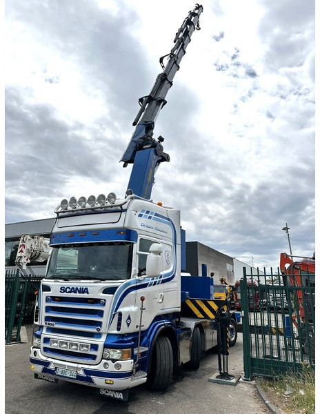 Crane truck Scania R500 8x2 + CRANE 100Tm! PALFINGER PK100002 G 8x + 1 ME - RETARDER - ALCOA DURA BRIGHT - LIFT + STEERING - 5/6 HYDR F - TÜV 05/2026 - TOP CONDITION: picture 6