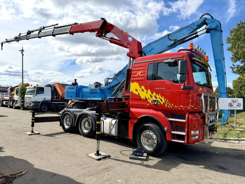 MAN TGA 33.530 6x4 - 90T ZSM + KRAN HMF 3720 K6 (17.3m) - RETARDER - MANUAL ZF - EURO 3 - 590.000km - ALCOA - BIG AXLES HUB REDUCTION - BE TRUCK - TOP CONDITION - Tractor unit: picture 2 MAN TGA 33.530 6x4 - 90T ZSM + KRAN HMF 3720 K6 (17.3m) - RETARDER - MANUAL ZF - EURO 3 - 590.000km - ALCOA - BIG AXLES HUB REDUCTION - BE TRUCK - TOP CONDITION - Tractor unit: picture 2