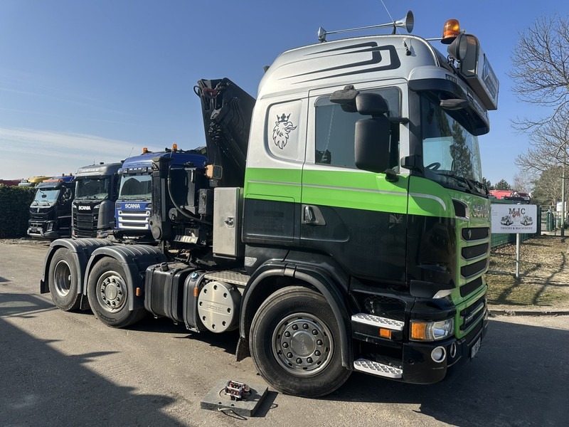 Scania R500 V8 6x2 TRACTOR + CRANE MKG HLK 231 HP (23tm) - 4x HYDR - RADIO - RETARDER - MANUAL - LIFT + STEERING AXLE - Tractor unit: picture 1 Scania R500 V8 6x2 TRACTOR + CRANE MKG HLK 231 HP (23tm) - 4x HYDR - RADIO - RETARDER - MANUAL - LIFT + STEERING AXLE - Tractor unit: picture 1