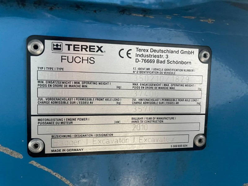 Waste/ Industry handler for transportation of garbage Fuchs MHL350: picture 6