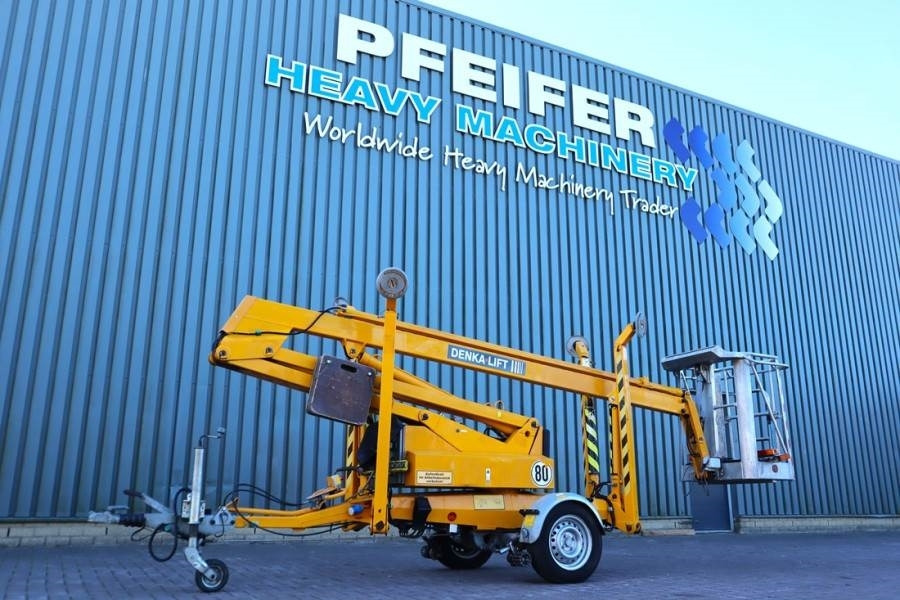 Denka-Lift JR12 Electric, 12m Working Height, 6.7m Reach, 120 - Trailer mounted boom lift: picture 1 Denka-Lift JR12 Electric, 12m Working Height, 6.7m Reach, 120 - Trailer mounted boom lift: picture 1