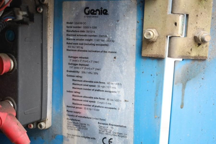 Scissor lift Genie GS4069 Electric, 14m Working Height, 363kg Capacit: picture 6 Scissor lift Genie GS4069 Electric, 14m Working Height, 363kg Capacit: picture 6