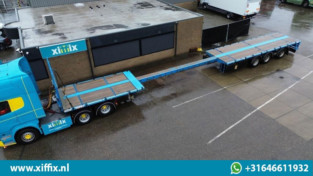 ES-GE 3-ass. Vlakke uitschuifbare oplegger / Naloop gestuurd  - Dropside/ Flatbed semi-trailer: picture 1 ES-GE 3-ass. Vlakke uitschuifbare oplegger / Naloop gestuurd  - Dropside/ Flatbed semi-trailer: picture 1