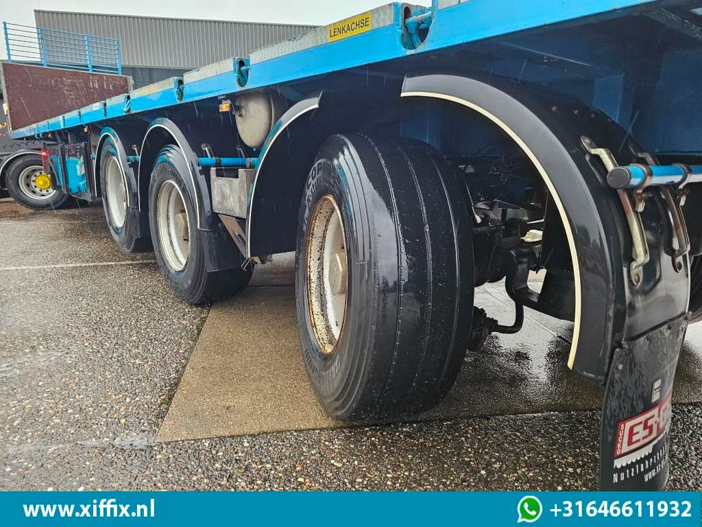 ES-GE 3-ass. Vlakke uitschuifbare oplegger / Naloop gestuurd  - Dropside/ Flatbed semi-trailer: picture 5 ES-GE 3-ass. Vlakke uitschuifbare oplegger / Naloop gestuurd  - Dropside/ Flatbed semi-trailer: picture 5