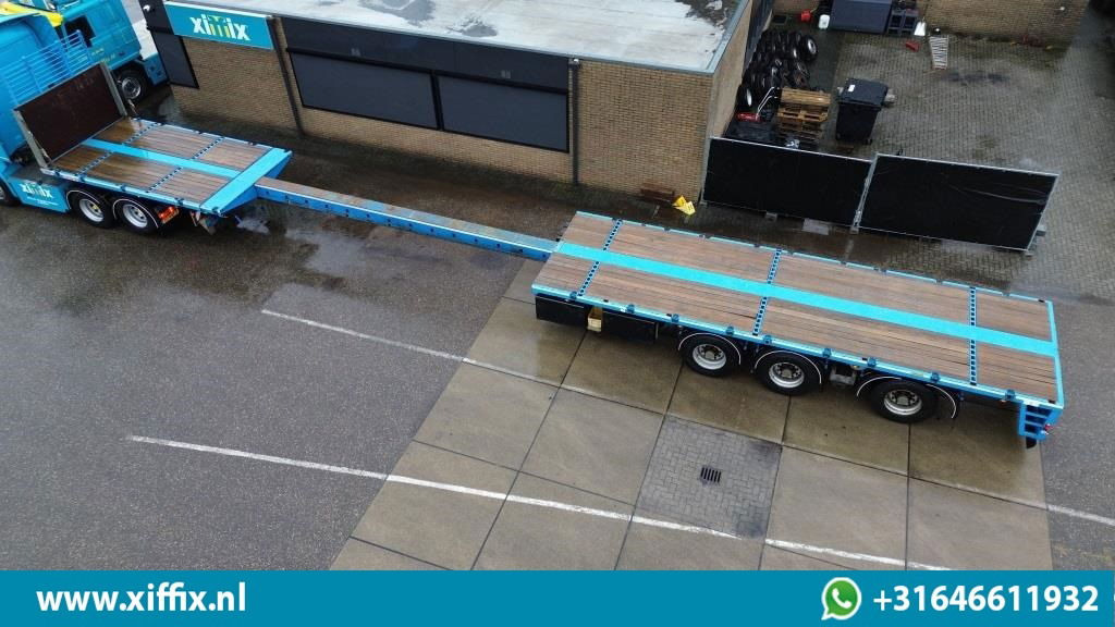 ES-GE 3-ass. Vlakke uitschuifbare oplegger / Naloop gestuurd  - Dropside/ Flatbed semi-trailer: picture 2 ES-GE 3-ass. Vlakke uitschuifbare oplegger / Naloop gestuurd  - Dropside/ Flatbed semi-trailer: picture 2