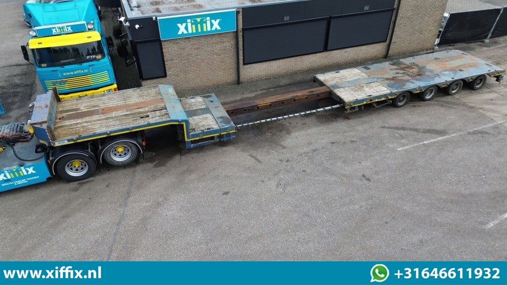 ES-GE 4-ass. Uitschuifbare semi dieplader / 78 cm. Hoog / 2x naloop gestuurd - Low loader semi-trailer: picture 1 ES-GE 4-ass. Uitschuifbare semi dieplader / 78 cm. Hoog / 2x naloop gestuurd - Low loader semi-trailer: picture 1