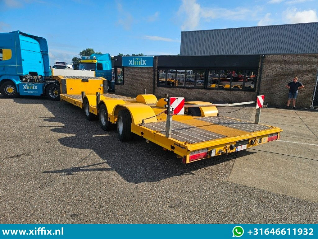 Low loader semi-trailer Meusburger 3-ass. Dubbel 2x uitschuifbare dieplader / 275 cm. Breed / Naloop gestuurd: picture 12