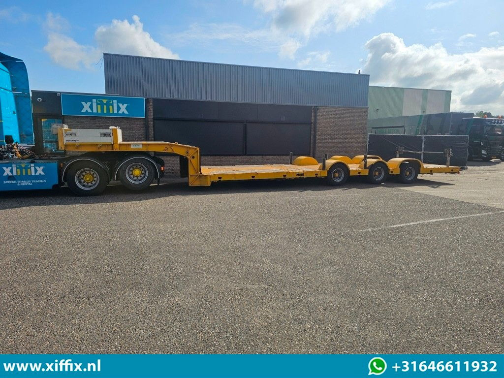 Low loader semi-trailer Meusburger 3-ass. Dubbel 2x uitschuifbare dieplader / 275 cm. Breed / Naloop gestuurd: picture 11