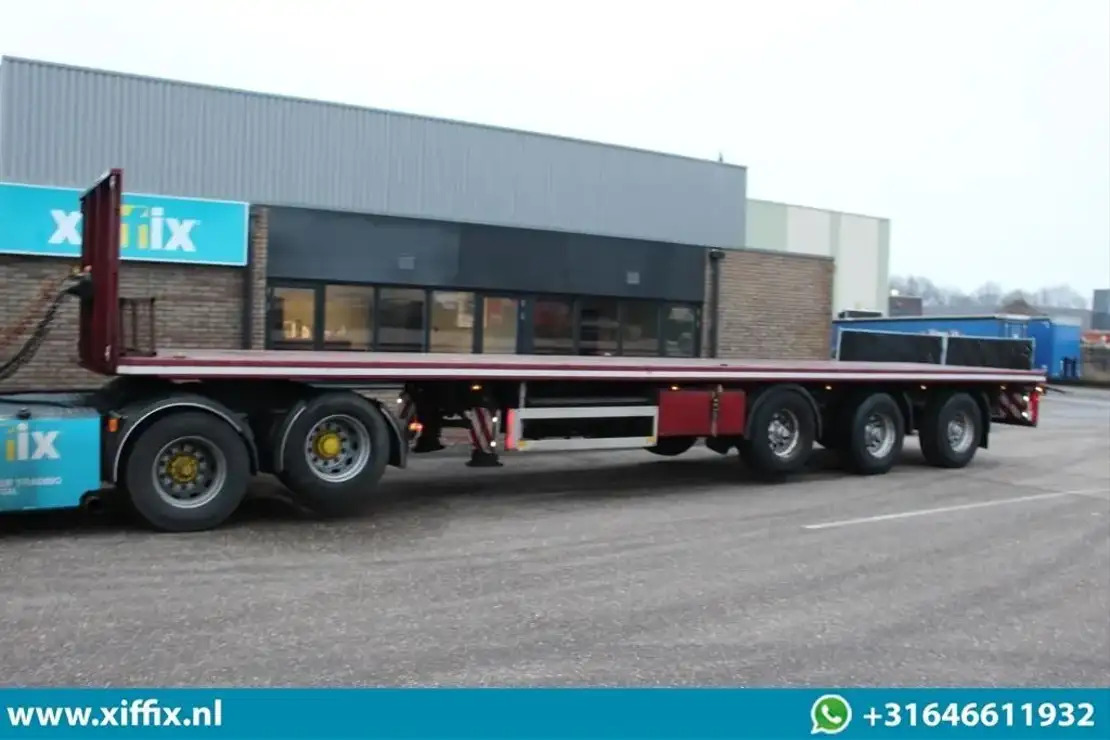 Pacton 3-ass. Vlakke oplegger / 2x gestuurd / 13647 - Dropside/ Flatbed semi-trailer: picture 4 Pacton 3-ass. Vlakke oplegger / 2x gestuurd / 13647 - Dropside/ Flatbed semi-trailer: picture 4