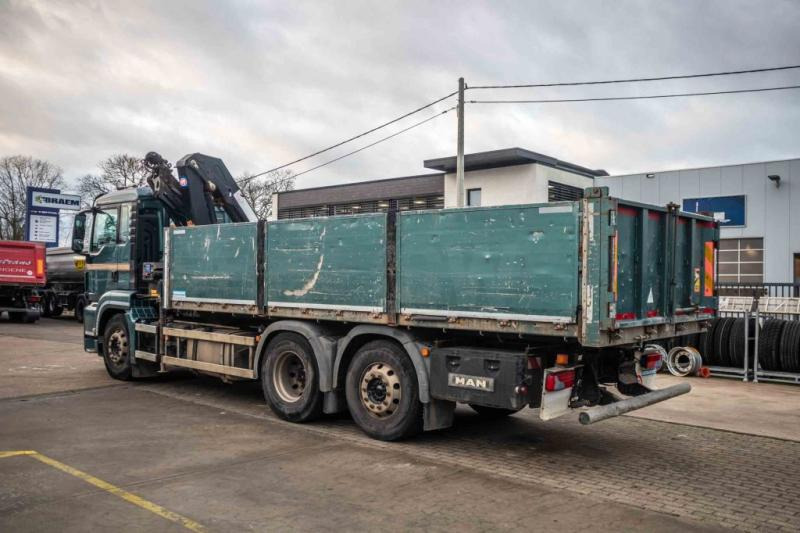 Tipper, Crane truck MAN TGS 26.440 BL + HMF 1520: picture 8