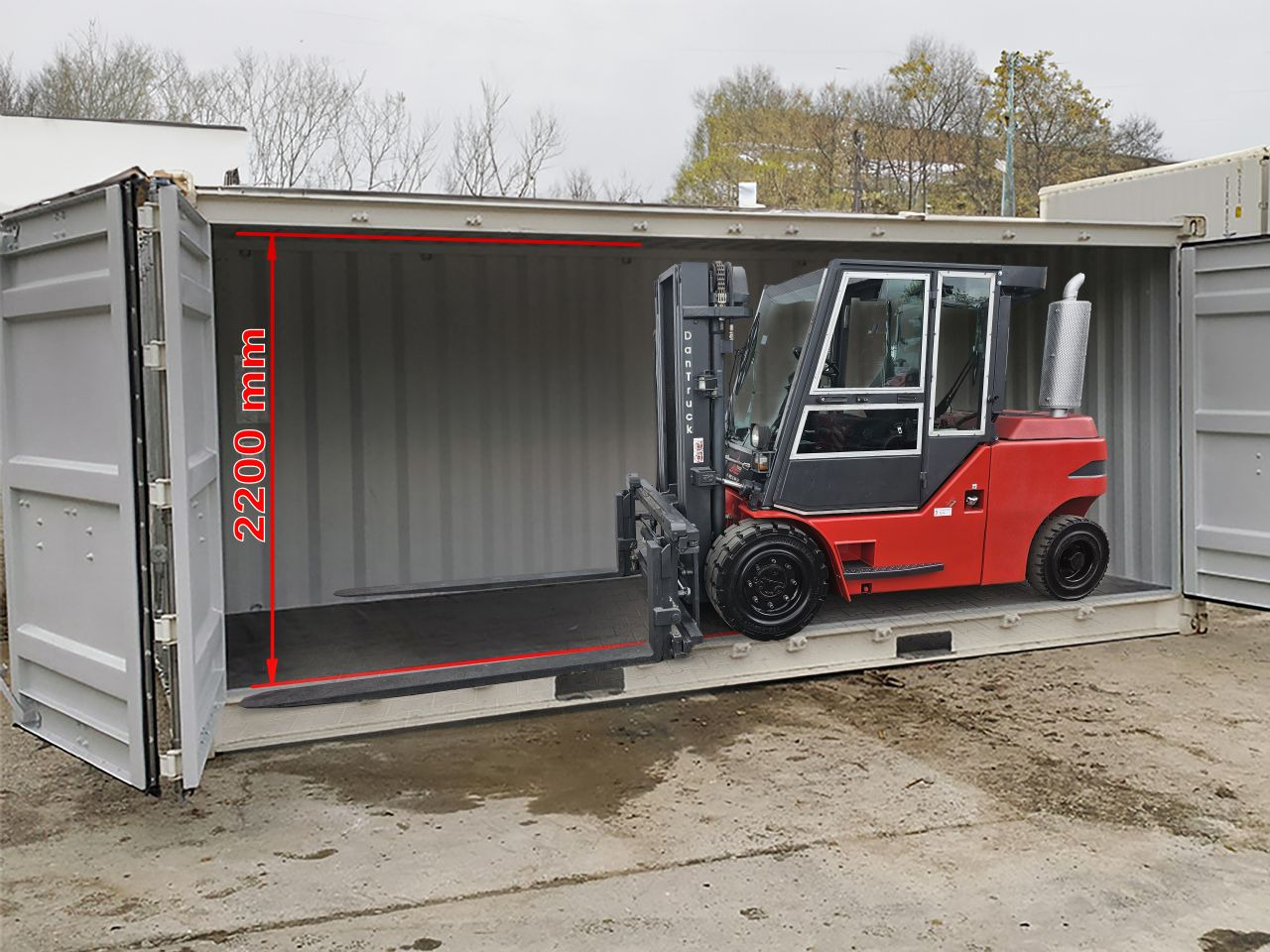 Dan Truck 8450DG Container-Indoor-Stapler -TRIPLEX - Diesel forklift: picture 1 Dan Truck 8450DG Container-Indoor-Stapler -TRIPLEX - Diesel forklift: picture 1