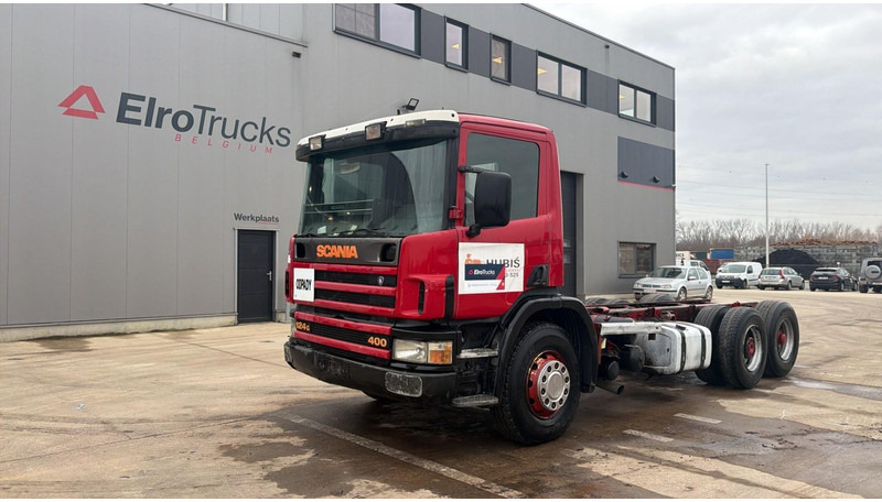 Scania 124 - 400 (MANUAL PUMP / 6X2 / BIG AXLE / GRAND PONT / POMPE MANUELLE) - Cab chassis truck: picture 1 Scania 124 - 400 (MANUAL PUMP / 6X2 / BIG AXLE / GRAND PONT / POMPE MANUELLE) - Cab chassis truck: picture 1