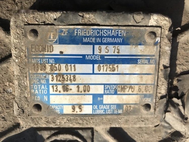Volvo ECOMID ZF 9S 75 Volvo FL6 - Gearbox for Truck: picture 3 Volvo ECOMID ZF 9S 75 Volvo FL6 - Gearbox for Truck: picture 3