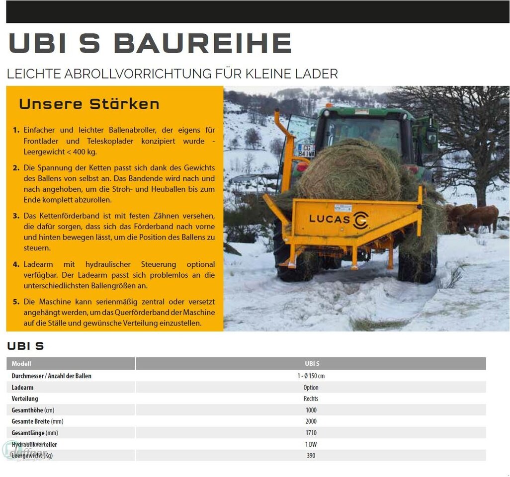 New Bale wrapper Lucas UBI S JET Euro Aufnahme: picture 12