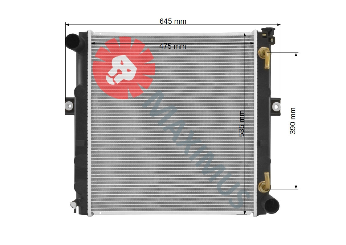 TOYOTA FORKLIFT WÓZEK WIDŁOWY - Radiator for Forklift: picture 2 TOYOTA FORKLIFT WÓZEK WIDŁOWY - Radiator for Forklift: picture 2