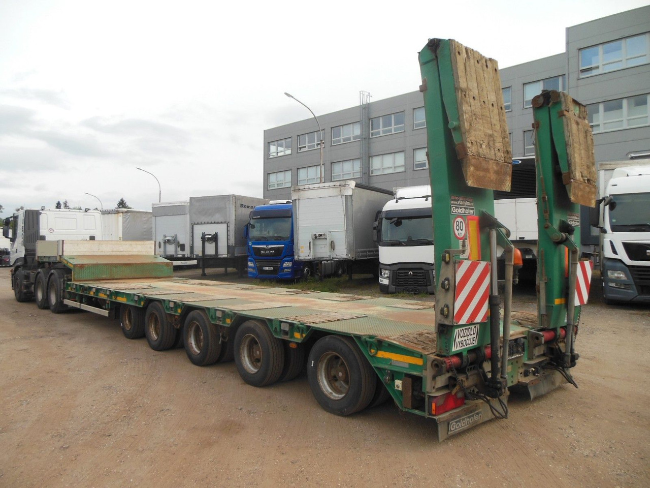 Goldhofer STZ-L 5-54/80, 5 ACHSEN,TELESKOP 7M,4 ACHSE LENK - Low loader semi-trailer: picture 4 Goldhofer STZ-L 5-54/80, 5 ACHSEN,TELESKOP 7M,4 ACHSE LENK - Low loader semi-trailer: picture 4