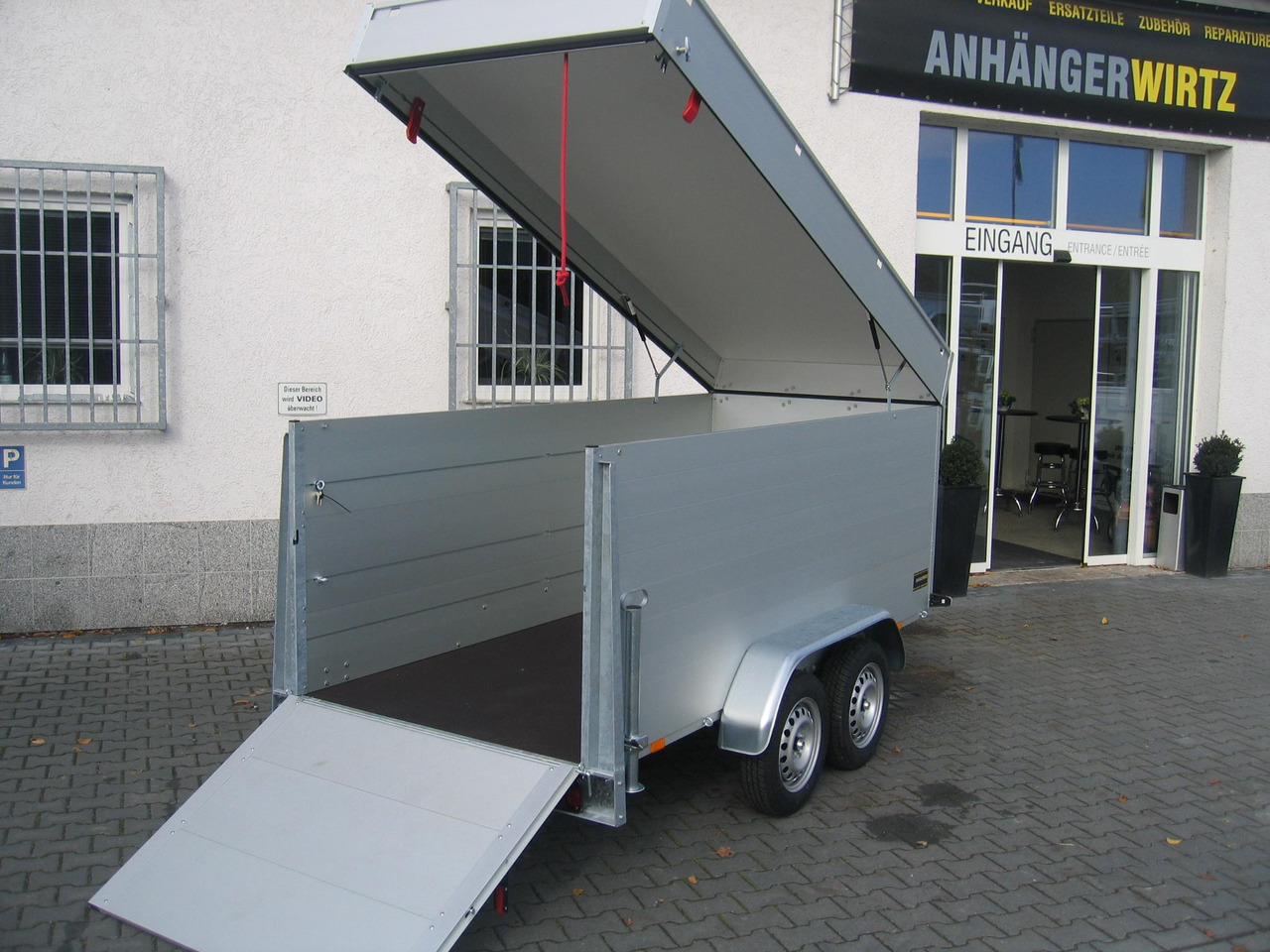 ALUBOXX Deckelanhänger GTT 1500 VT2 301x126x118cm Heckrampe (M) 1500kg order Aktion - Closed box trailer: picture 4 ALUBOXX Deckelanhänger GTT 1500 VT2 301x126x118cm Heckrampe (M) 1500kg order Aktion - Closed box trailer: picture 4