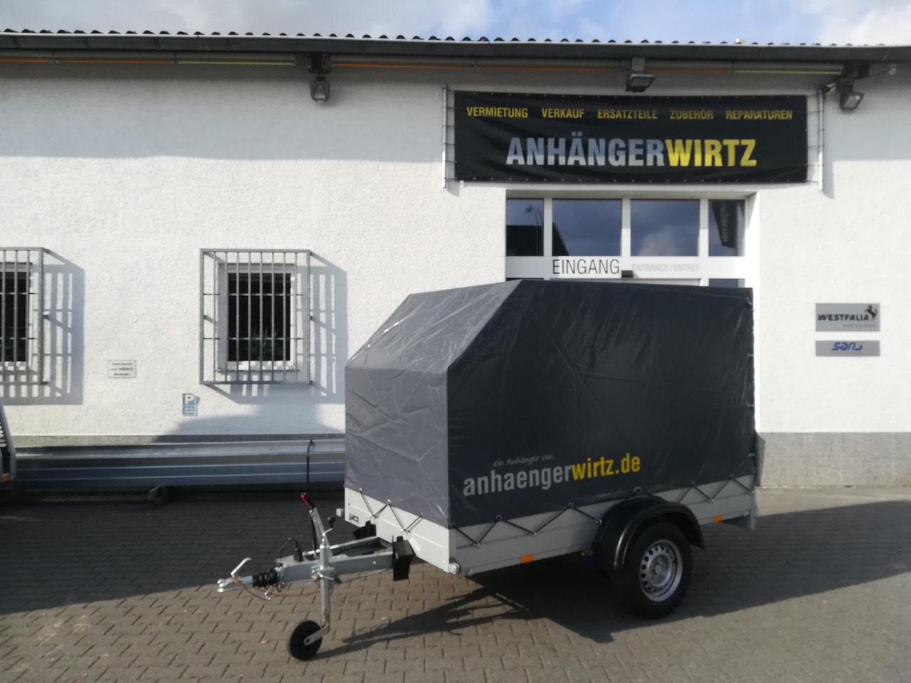 Aluliner Planen Anhänger GTB 1200 251x126x150cm +Hochplane grau schräg (S) 1200kg - Car trailer: picture 4 Aluliner Planen Anhänger GTB 1200 251x126x150cm +Hochplane grau schräg (S) 1200kg - Car trailer: picture 4