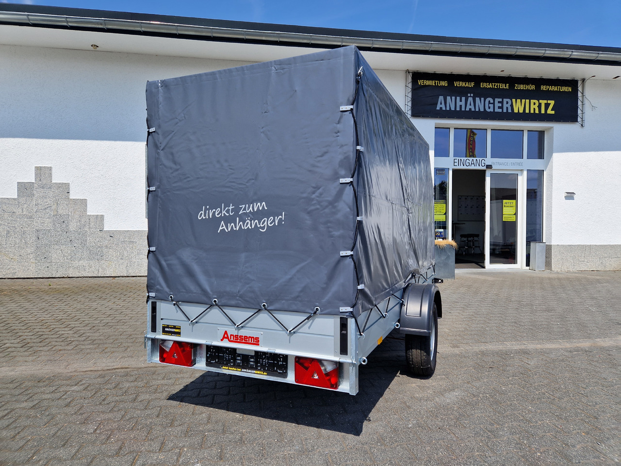 Aluliner Planen Anhänger GTB 1200 301x126x150cm +Hochplane grau schräg (M) 1200kg Aktion - Car trailer: picture 5 Aluliner Planen Anhänger GTB 1200 301x126x150cm +Hochplane grau schräg (M) 1200kg Aktion - Car trailer: picture 5