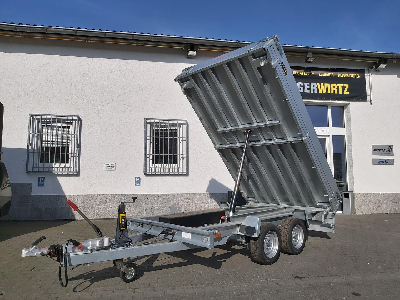 Anssems Kipper KSX 3500 Elektrisch 305x178x35cm Stahlboden niedrig Fahrgestell 3500kg - Tipper trailer: picture 1 Anssems Kipper KSX 3500 Elektrisch 305x178x35cm Stahlboden niedrig Fahrgestell 3500kg - Tipper trailer: picture 1