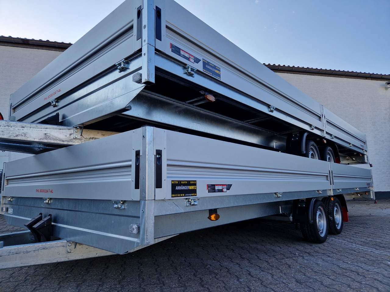 Pongratz Pritschenhochlader PHL 6030/24 T-AL-S 603x246x36cm Tandem 13" 3500kg Winter Aktion - Dropside/ Flatbed trailer: picture 2 Pongratz Pritschenhochlader PHL 6030/24 T-AL-S 603x246x36cm Tandem 13" 3500kg Winter Aktion - Dropside/ Flatbed trailer: picture 2