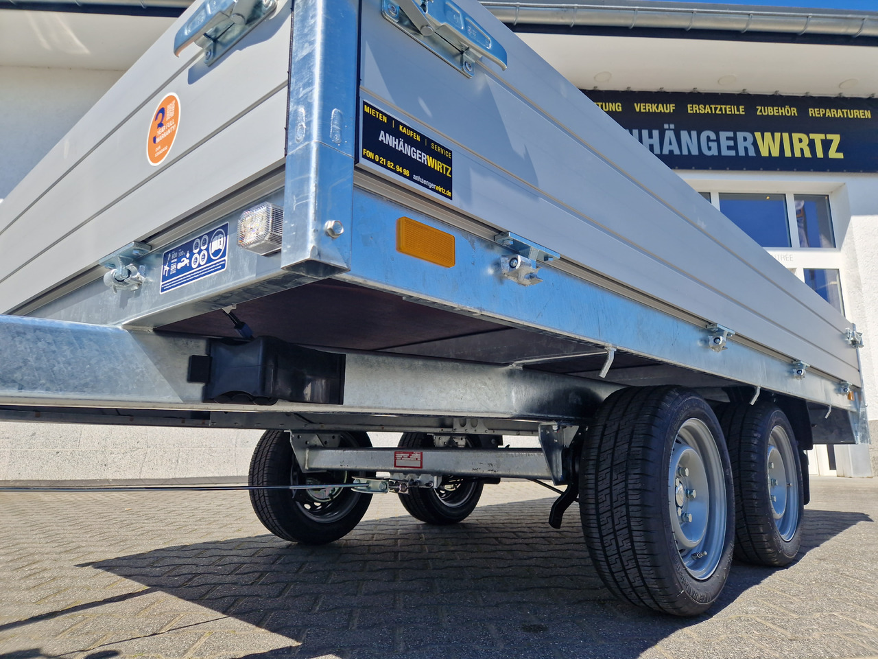 Dropside/ Flatbed trailer Saris PL 306 170 2000 2 306x170x30cm 13" (M) 2000kg Top Seller Aktion: picture 8