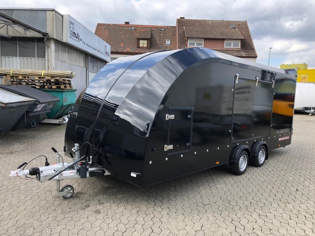 Brian James Race Transporter 4, schwarz 100 km/h RT4 384-1060, 5500 x 2120 mm, 3,5 to. - Autotransporter trailer: picture 4 Brian James Race Transporter 4, schwarz 100 km/h RT4 384-1060, 5500 x 2120 mm, 3,5 to. - Autotransporter trailer: picture 4