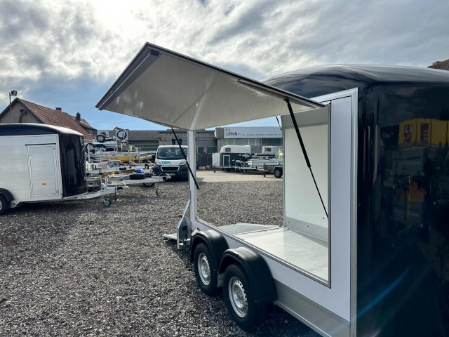 Cheval Liberte Debon Roadster 500 Sandwich Verkaufsklappe 2000 kg, 100 km/h, 320x167x200cm - Closed box trailer: picture 1 Cheval Liberte Debon Roadster 500 Sandwich Verkaufsklappe 2000 kg, 100 km/h, 320x167x200cm - Closed box trailer: picture 1