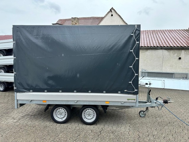 Hapert Azure H-2 Hochlader 3050 x 1600 x 300 mm, mit Plane 180 cm anthrazit ZG 2,0 to. - Car trailer: picture 1 Hapert Azure H-2 Hochlader 3050 x 1600 x 300 mm, mit Plane 180 cm anthrazit ZG 2,0 to. - Car trailer: picture 1