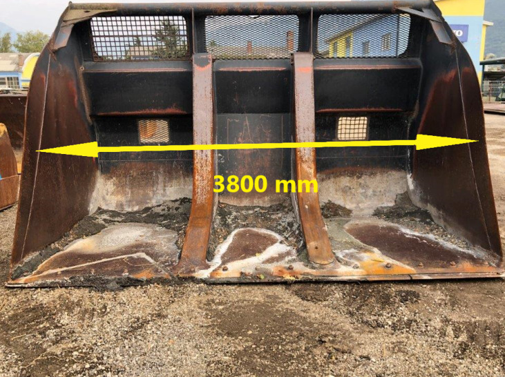 3800 mm Volvo - Loader bucket for Construction machinery: picture 1 3800 mm Volvo - Loader bucket for Construction machinery: picture 1