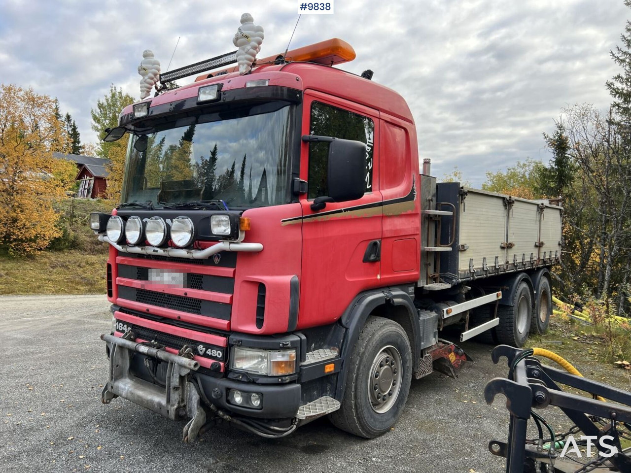 Dump Truck Scania R164 with plow equipment and underbite - Tipper: picture 1 Dump Truck Scania R164 with plow equipment and underbite - Tipper: picture 1