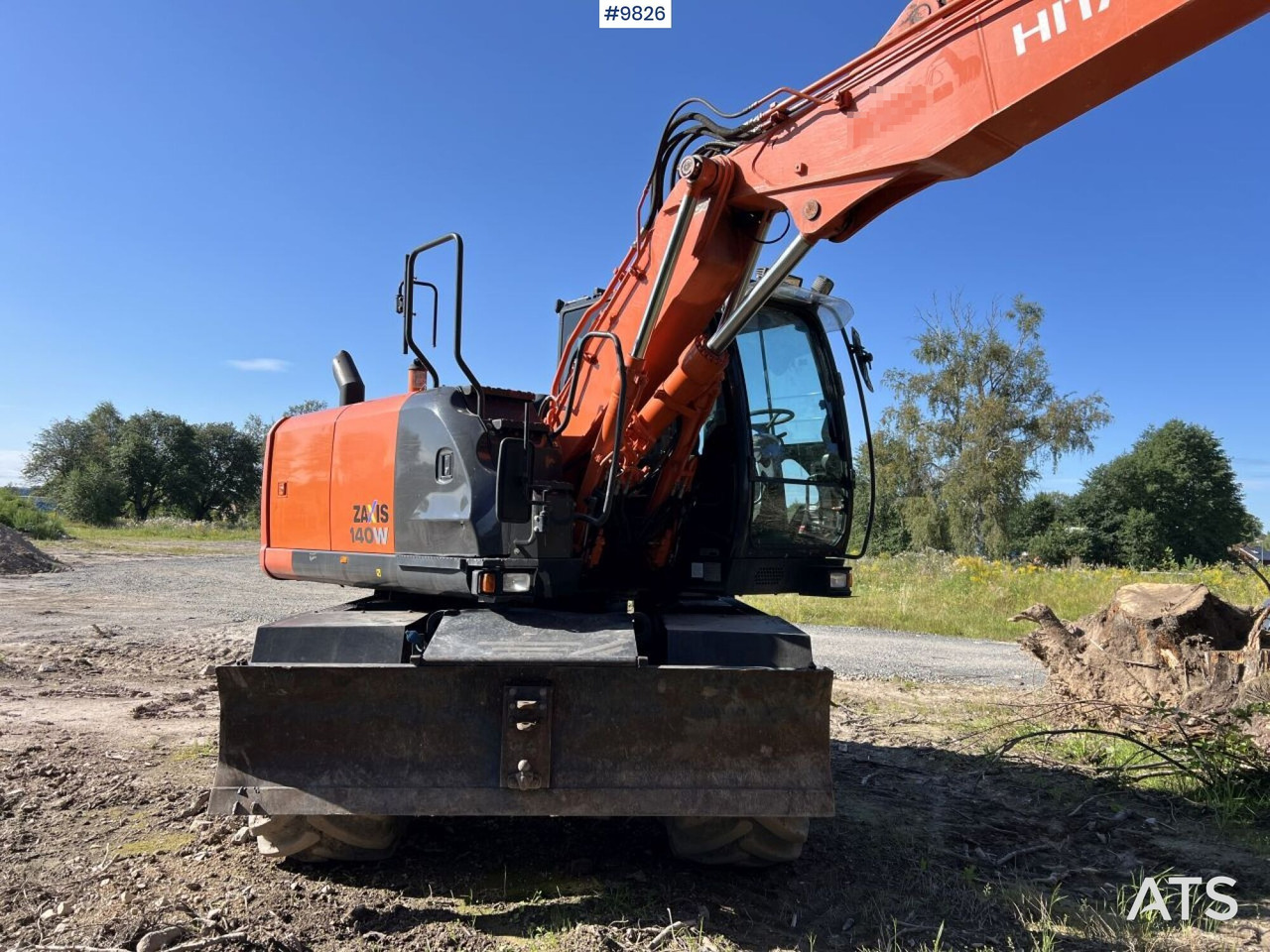 Hitachi ZX140 W-5B with rotor and planer bucket - Wheel excavator: picture 4 Hitachi ZX140 W-5B with rotor and planer bucket - Wheel excavator: picture 4