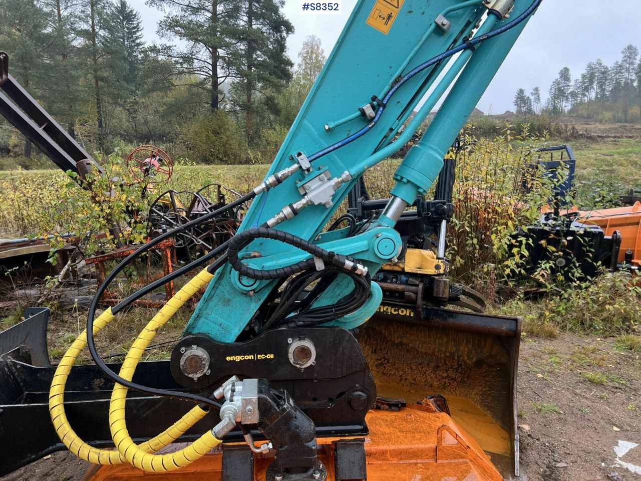 Crawler excavator KOBELCO SK140 SRLC-7 with Trejon Cutting unit and Engcon tiltrotator (SEE VIDEO): picture 17