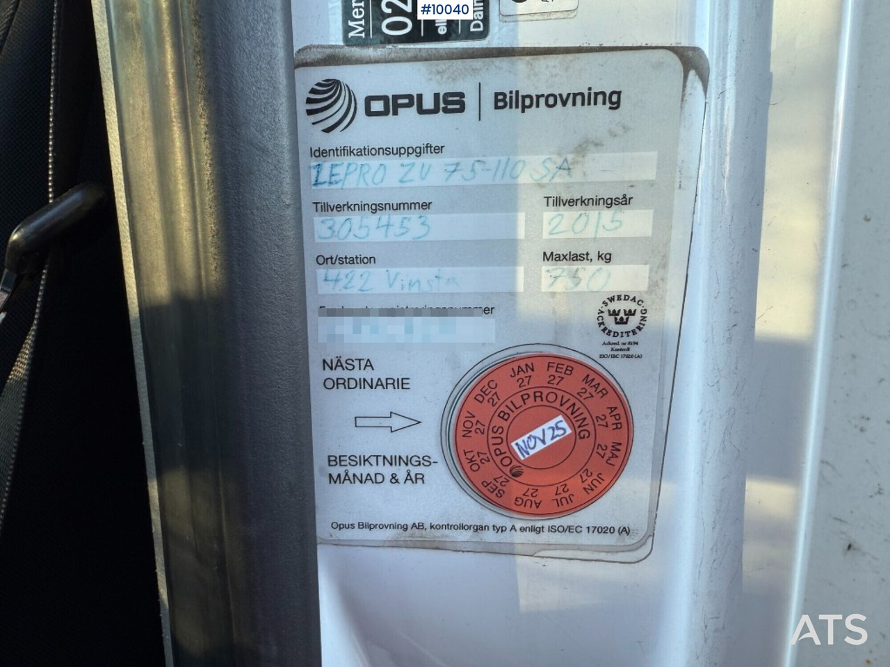 Leasing of  Mercedes Benz Sprinter with tail lift Mercedes Benz Sprinter with tail lift: picture 19